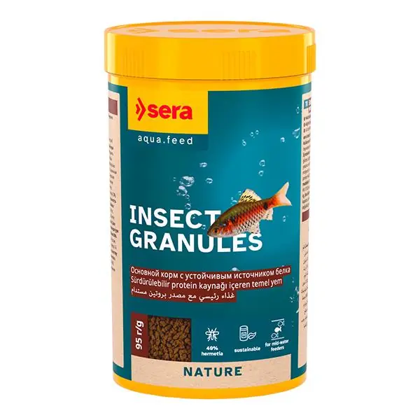 Ürün görseli: Sera Insect Nature 250 ml Granül Balık Yemi
