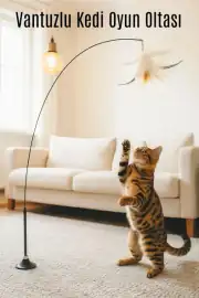 Vantuzlu Telli ve Tüylü Kedi Oyun Oltası