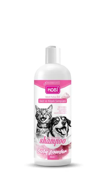 Ürün görseli: Hobi Bebek Pudrası Kokulu Kedi ve Köpek Şampuanı 250ml