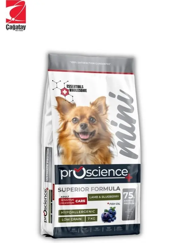 Ürün görseli: Pro Science Kuzu Etli & Yaban Mersinli Küçük Irk Yetişkin Köpek Maması 7 Kg