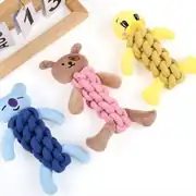 Örgü İp Gövdeli Peluş Kedi ve Köpek Diş Kaşıma Çiğneme Oyuncağı