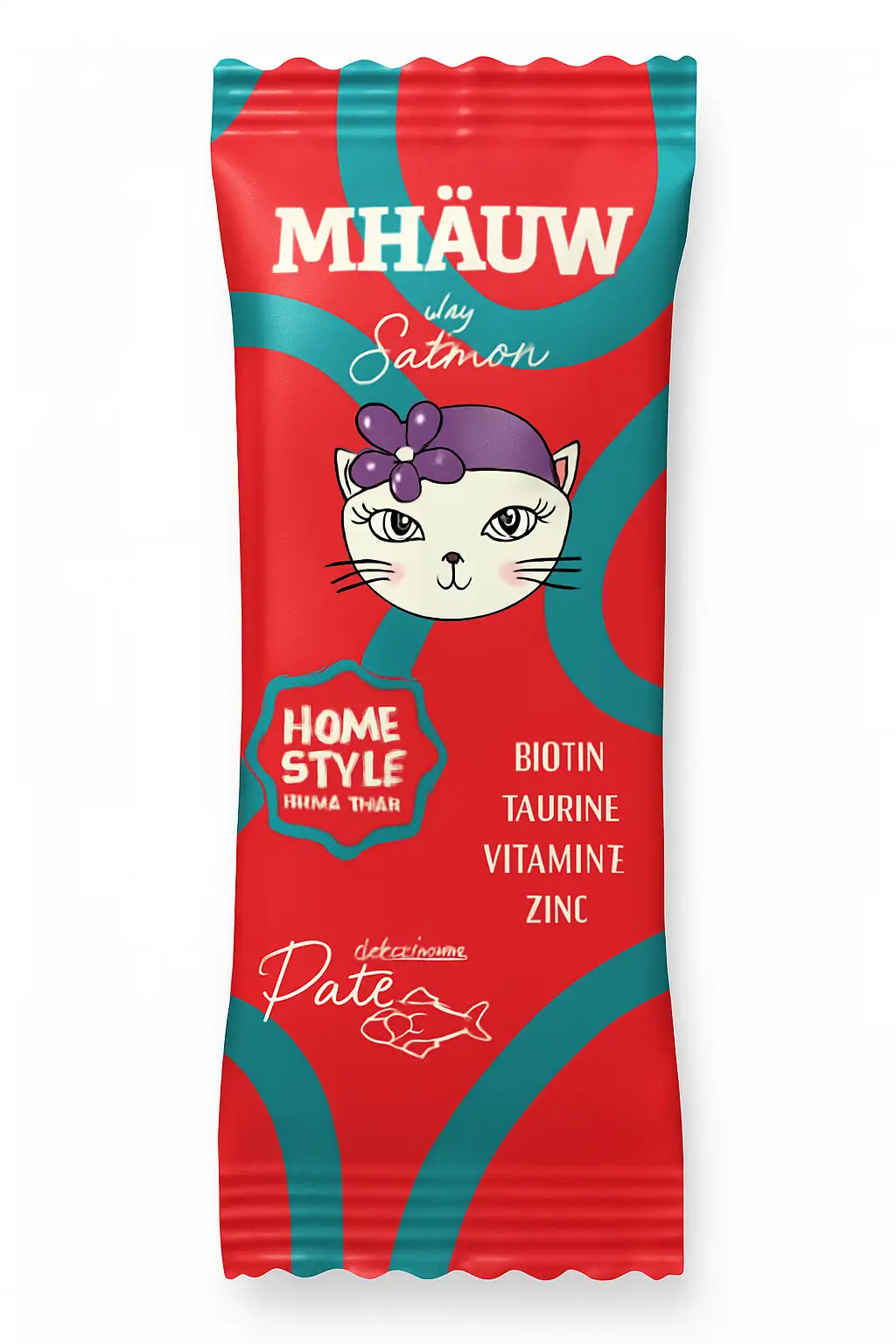 Ürün görseli: Mhauw Pouch Pate Somonlu Kedi Yaş Maması 80 Gr