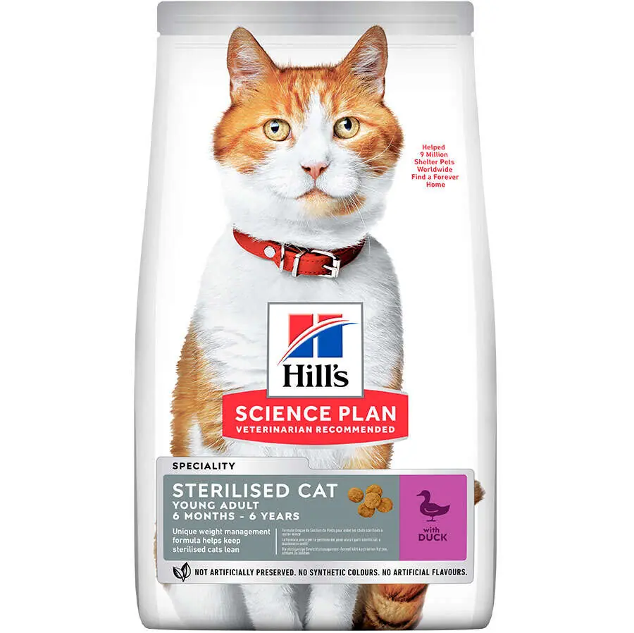 Ürün görseli: Hill's Sterilised Ördek Etli 10 kg Yetişkin Kedi Maması