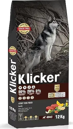 Ürün görseli: Klicker Kuzu Etli Yetişkin Köpek Maması 12 kg
