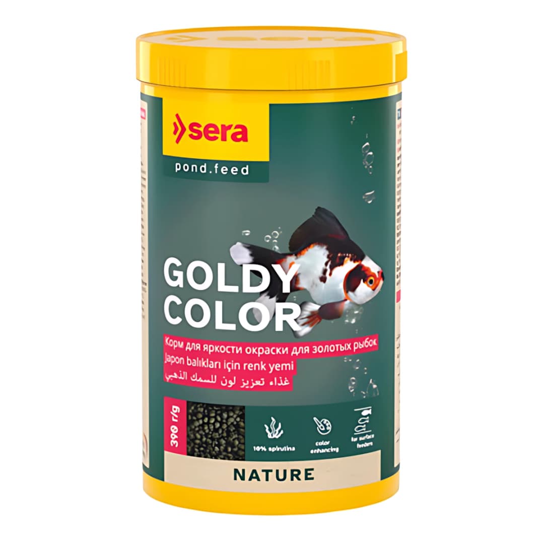 Ürün görseli: Sera Goldy Color Spirulina Nature 1000 ml Japon Balığı yemi
