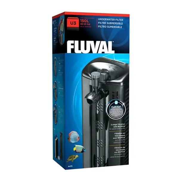 Ürün görseli: Fluval U3 Akvaryum iç Filtre 600Lt/H