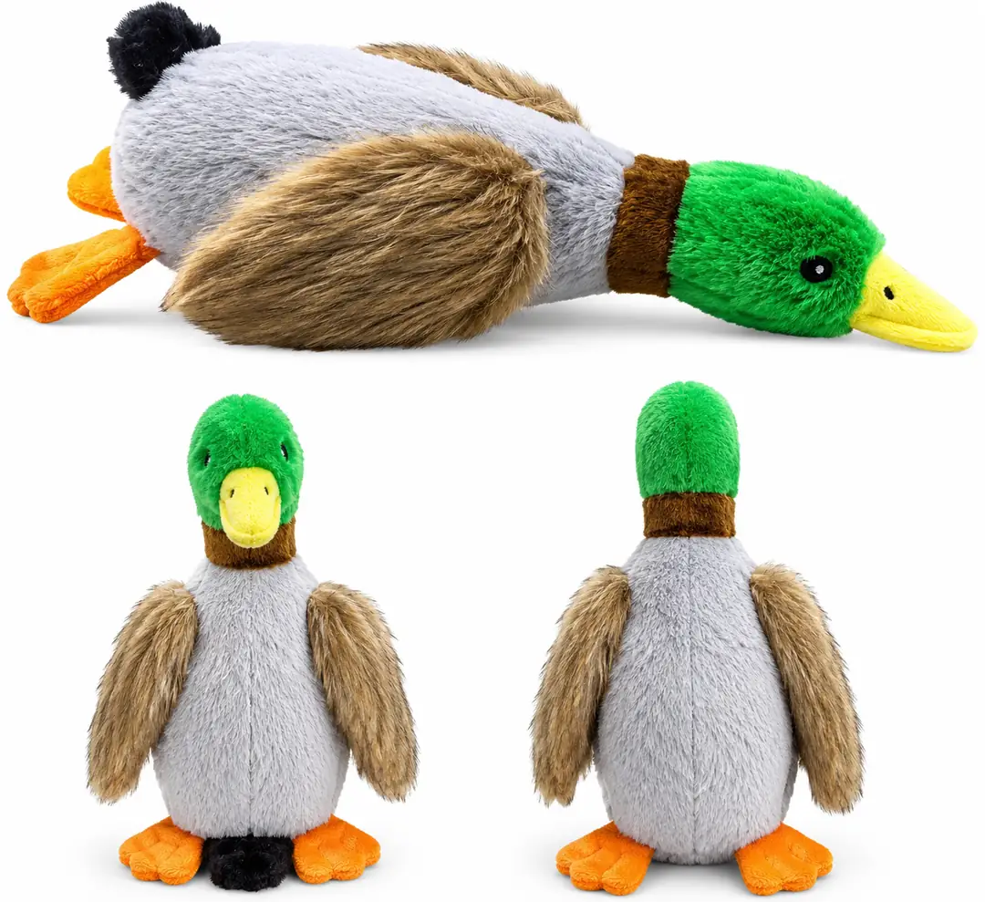 Ürün görseli: Peluş Yeşil Başlı Sesli Yaban Ördeği Oyuncağı