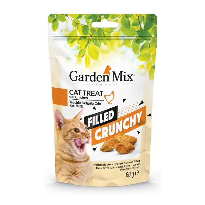 Ürün görseli: Garden Mix Tavuklu İçi Dolgulu Kedi Ödülü 60gr