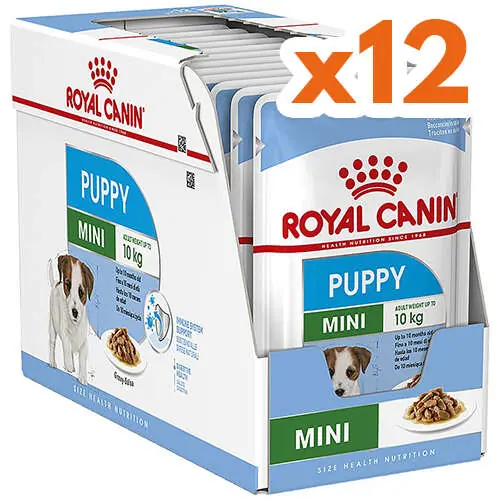 Ürün görseli: Royal Canin Pouch Mini Puppy Yavru Köpek Yaş Maması 85 Gr x 12 Adet