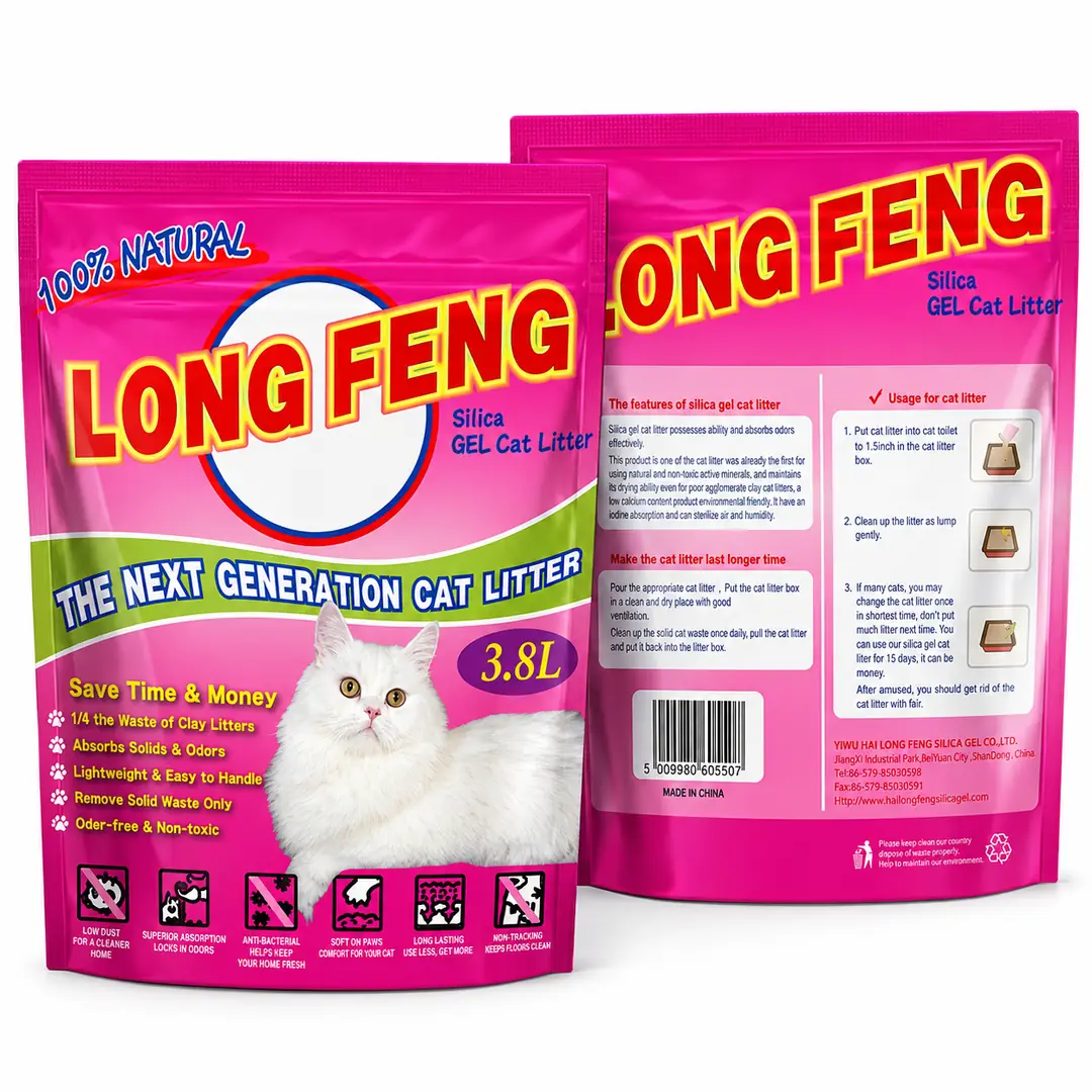 Ürün görseli: Long Feng Silica Kristal 3.8 lt Kedi Kumu
