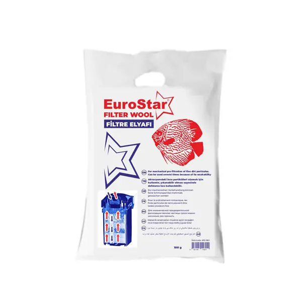 Ürün görseli: EuroStar Filter Wool Filtre Elyafı 100Gr
