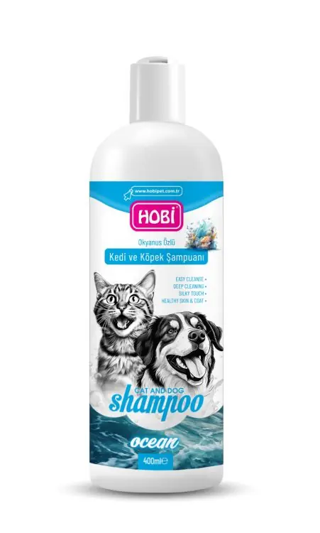 Ürün görseli: Hobi Okyanus Kokulu Kedi ve Köpek Şampuanı 400ml