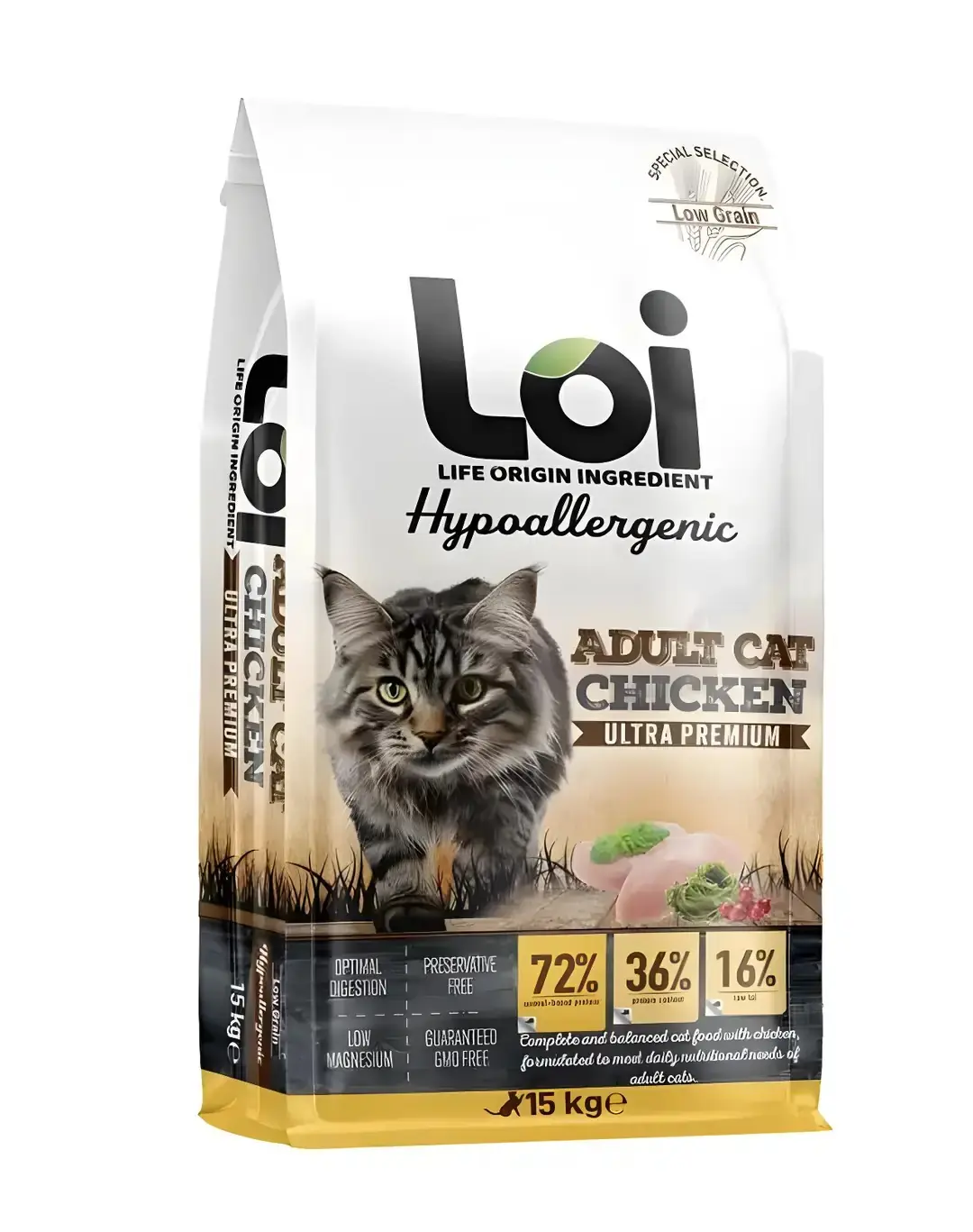 Ürün görseli: Loi Tavuklu Yetişkin Kedi Maması 15 Kg