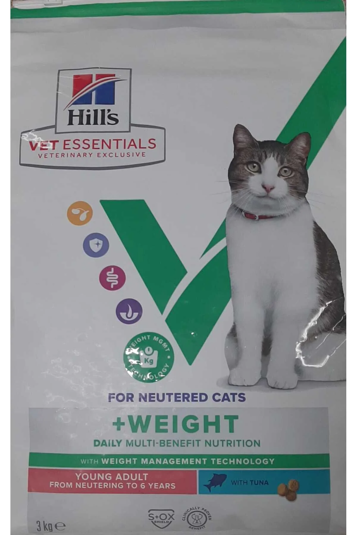 Ürün görseli: Hills Vet Essentials Adult Weight Tavuklu Kısır Kedi Maması 3 Kg