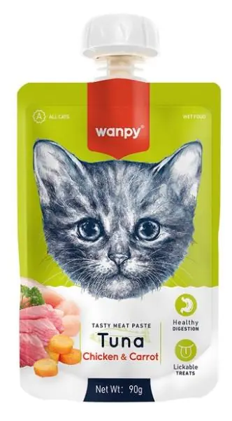 Ürün görseli: Wanpy Taze Ton Balıklı ve Tavuklu Kedi Et Ezmesi 90 gr