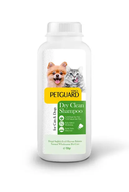 Ürün görseli: Petguard Aloe Vera Özlü Toz/Pudra Kedi/Köpek Şampuanı 150 g