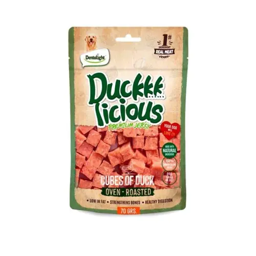 Ürün görseli: Dentalight Duck Cube Ördek Etli Köpek Ödül Küpleri 70 Gr