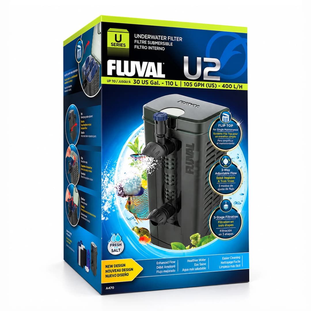 Ürün görseli: Fluval U2 Akvaryum iç Filtre 400Lt/H