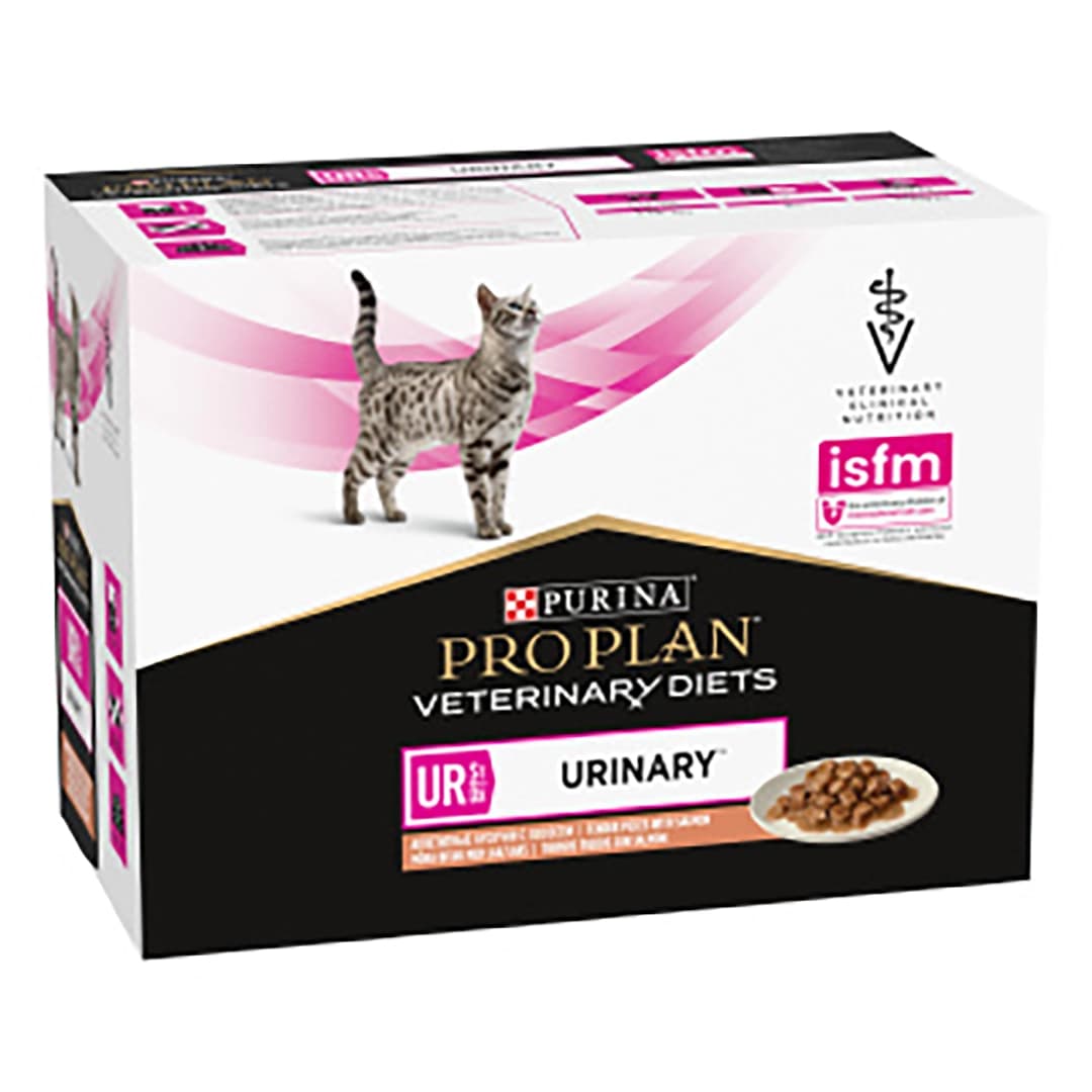Ürün görseli: Pro Plan Veterinary Diets Urinary Somonlu 10x85 gr Kedi Yaş Maması