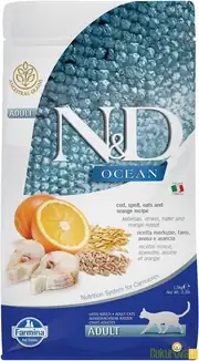 N&D Ocean 1.5 kg Morina & Portakal Tatlı Az Tahıllı Kedi Maması