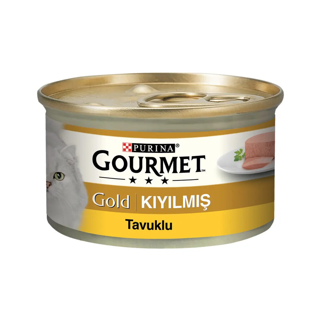Ürün görseli: Gourmet Gold Kıyılmış Tavuklu Yaş Kedi Maması 85 G