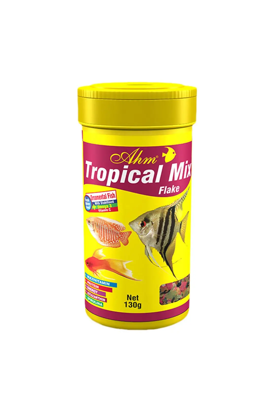 Ürün görseli: Ahm Tropical Mix Flake 100 ml Balık Yemi