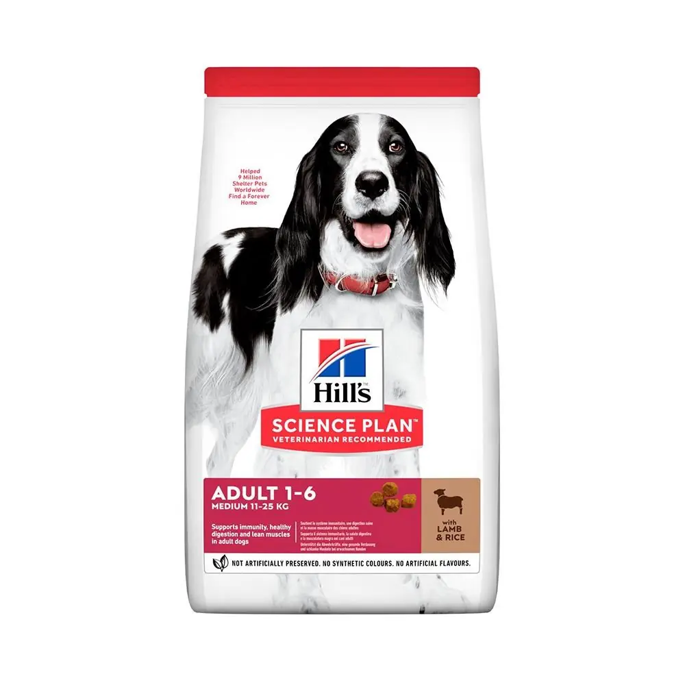 Ürün görseli: Hill's Adult Medium Lamb Rice Kuzu Etli ve Pirinçli 14 kg Yetişkin Köpek Maması