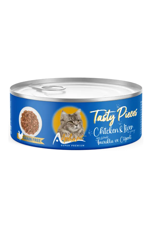 Ürün görseli: Alphapet Yetişkin Tavuk Etli Gourmet Konserve 100gr
