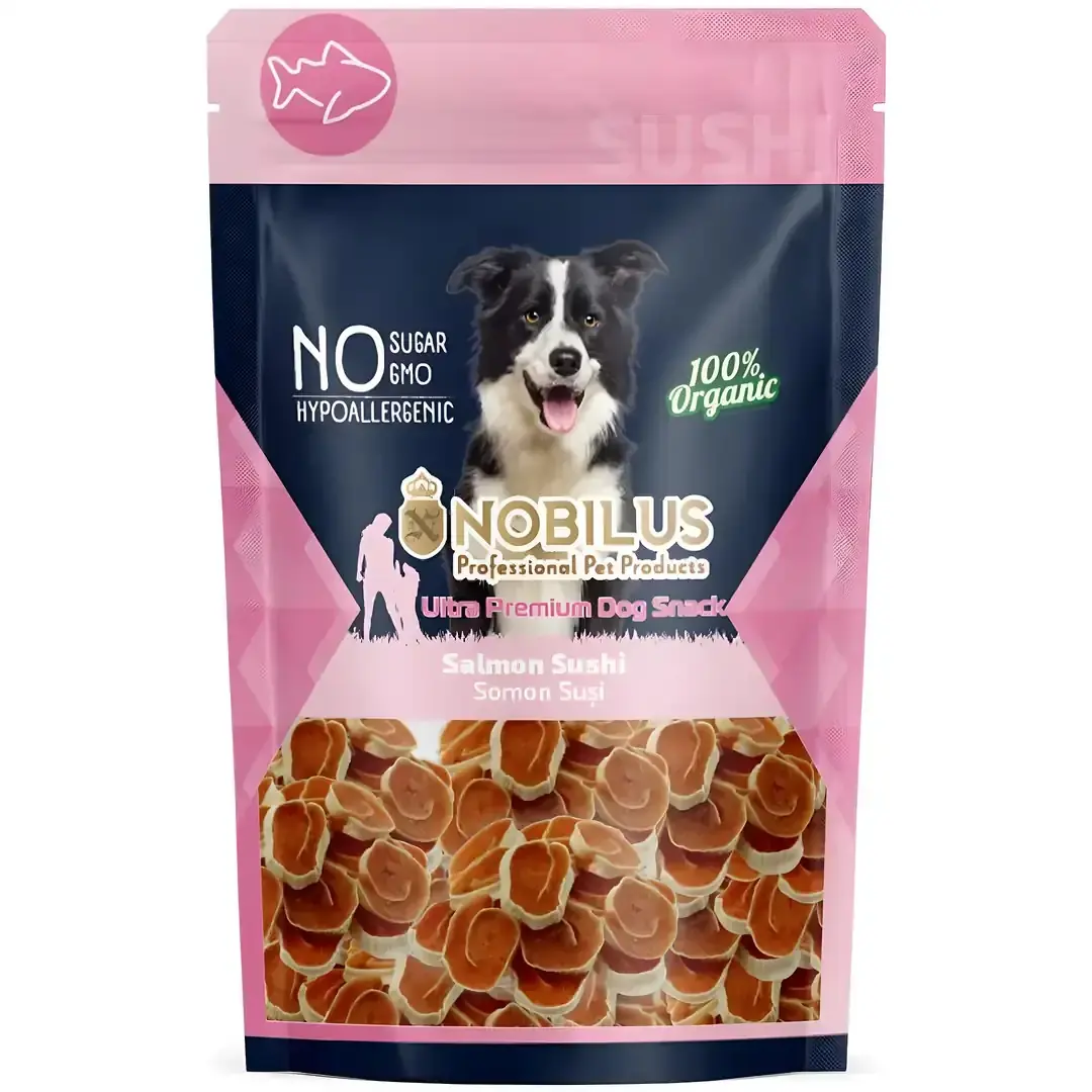Ürün görseli: Nobilus Somon Suşi Köpek Ödül Maması 80 gr