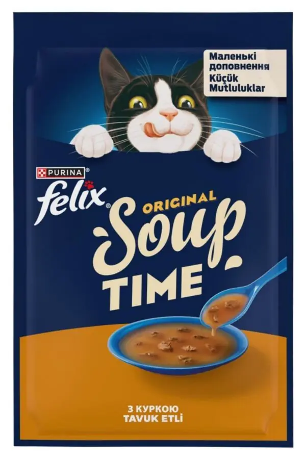 Ürün görseli: Felix Tavuk etli Kedi Çorbası 30x48g