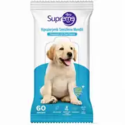 Supreme Yeşil Çaylı Kedi Ve Köpek Temizleme Mendili 60 Adet