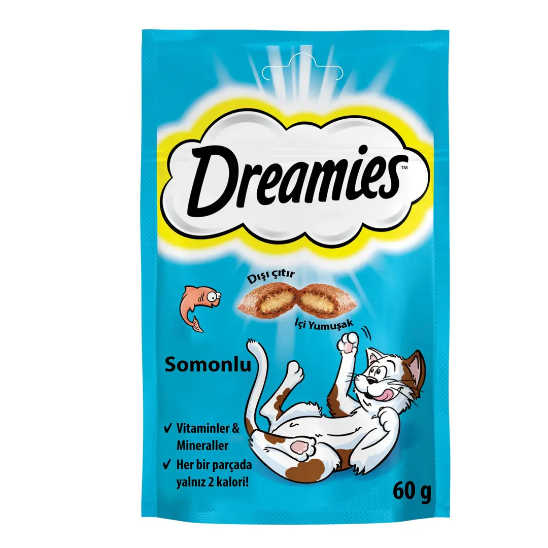 Ürün görseli: Dreamies Somonlu Kedi Ödül Maması 60 G