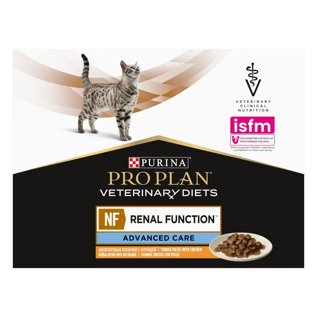 Ürün görseli: Pro Plan Veterinary Diets Renal Function Tavuklu 10x85 gr Kedi Yaş Maması