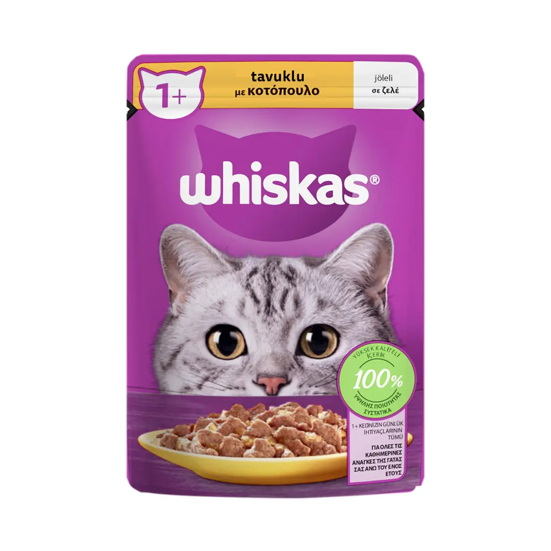 Ürün görseli: Whiskas Tavuklu Poşet Kedi Yaş Mama 85 G