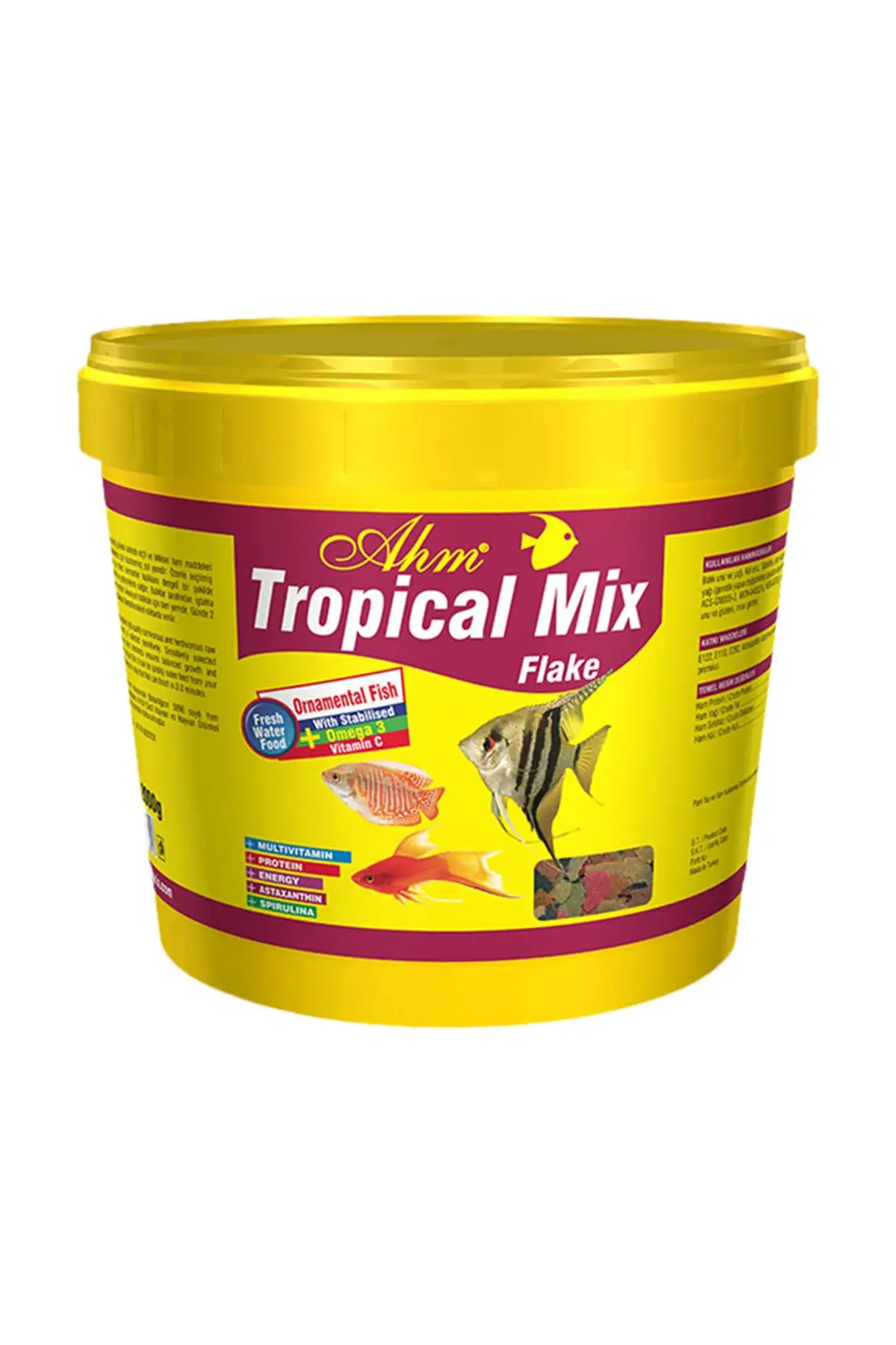 Ürün görseli: AHM Tropical Mix Flake 2Kg Kova
