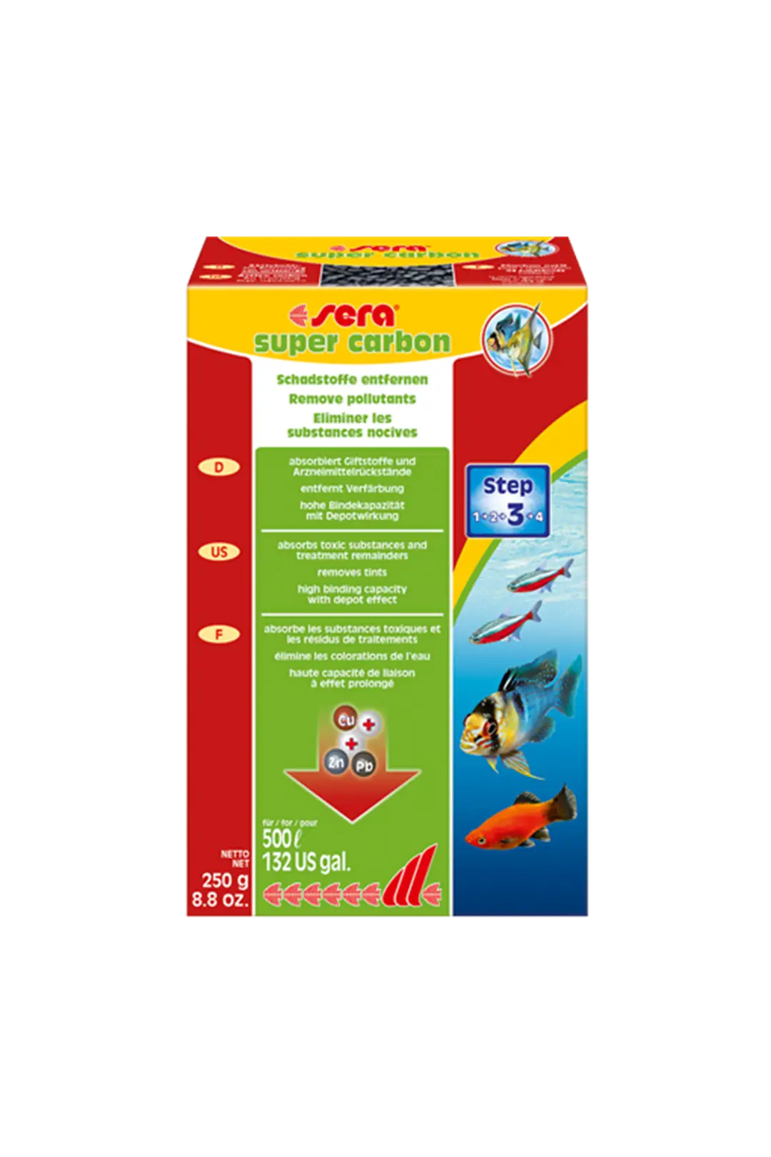 Ürün görseli: Sera Super Carbon 250 gr Filtre Malzemesi