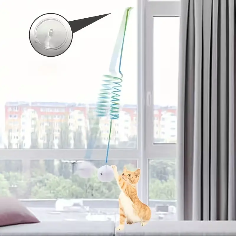 Etkileşimli Asılı Yaylı Peluş Tavşan Kedi Oltası