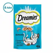 Dreamies Somonlu 60 gr 6'lı Kedi Ödül Maması