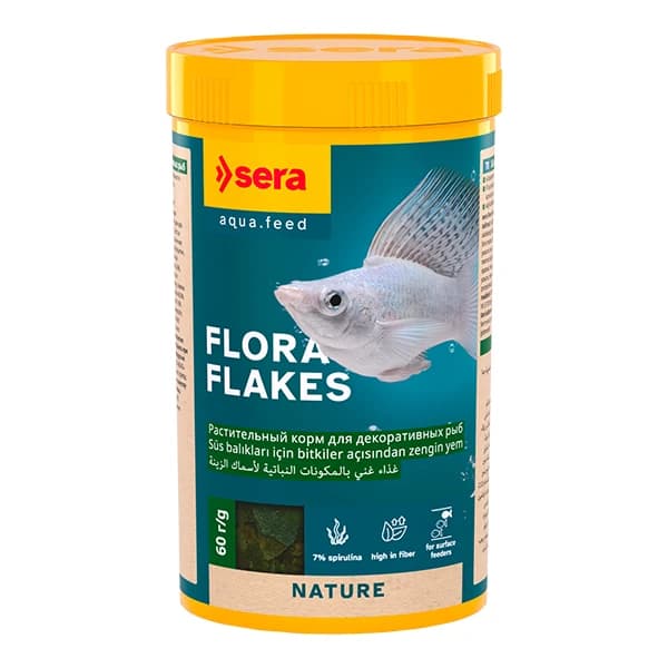 Ürün görseli: Sera Flora Nature 250 ml Balık Yemi