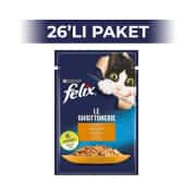 Felix Jöle İçinde Tavuklu Yetişkin Kedi Konservesi 85 gr 26 Adet