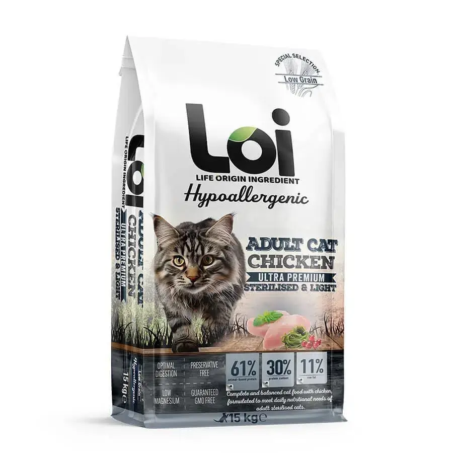 Ürün görseli: Loi Tavuklu 15 kg Kısırlaştırılmış Yetişkin Kedi Maması