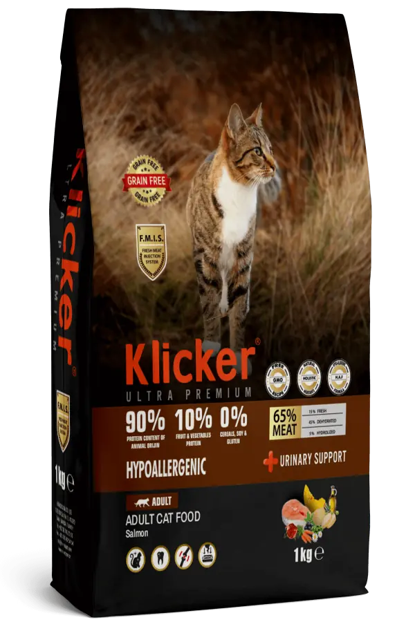 Klicker Somonlu Tahılsız Kedi Maması 1 kg
