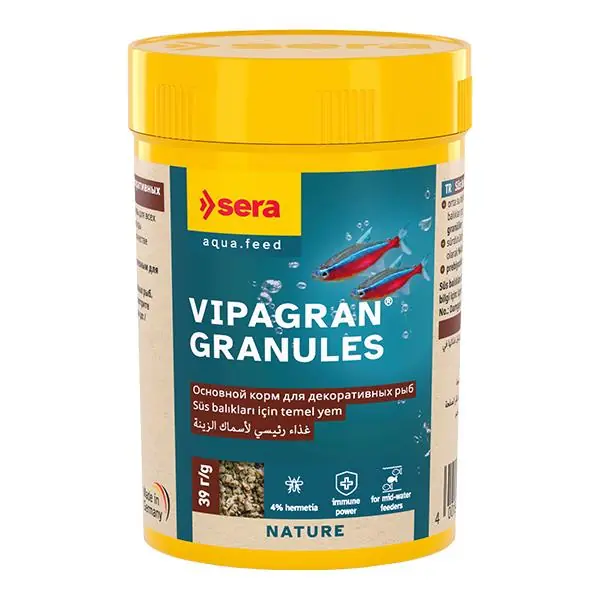 Ürün görseli: Sera Vipagran Nature 100 ml Granül Balık Yemi