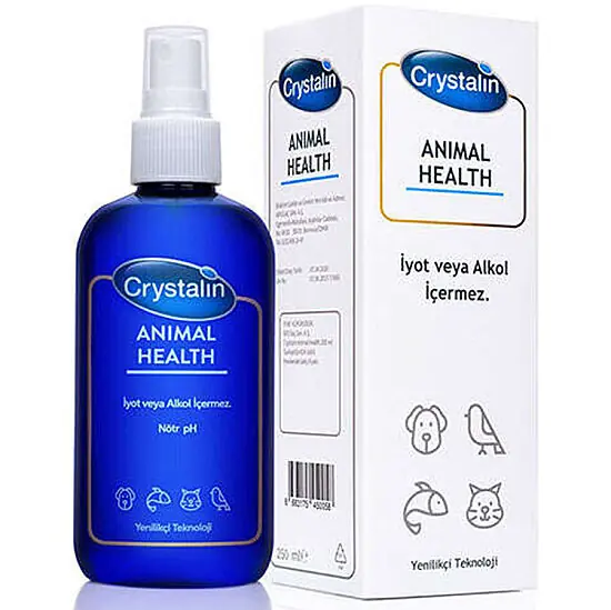 Ürün görseli: Crystalin Animal Health 250 ml Göz Kulak ve Ağız Bakım Solüsyonu