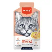 Wanpy Somonlu ve Ton Balıklı Tahılsız Kedi Çorbası 6 Adet 50 Gr 6 Adet