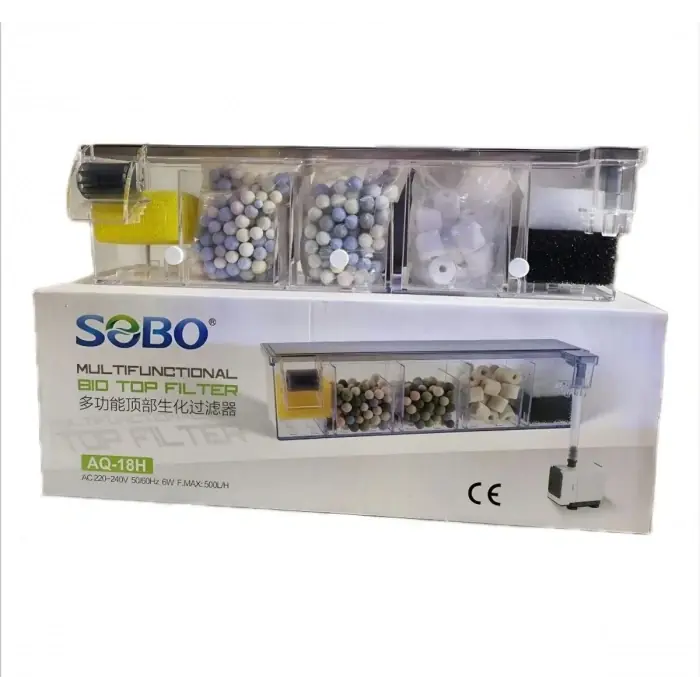 Ürün görseli: Sobo AQ-18H Bio Tepe Filtre 6W 500L/H