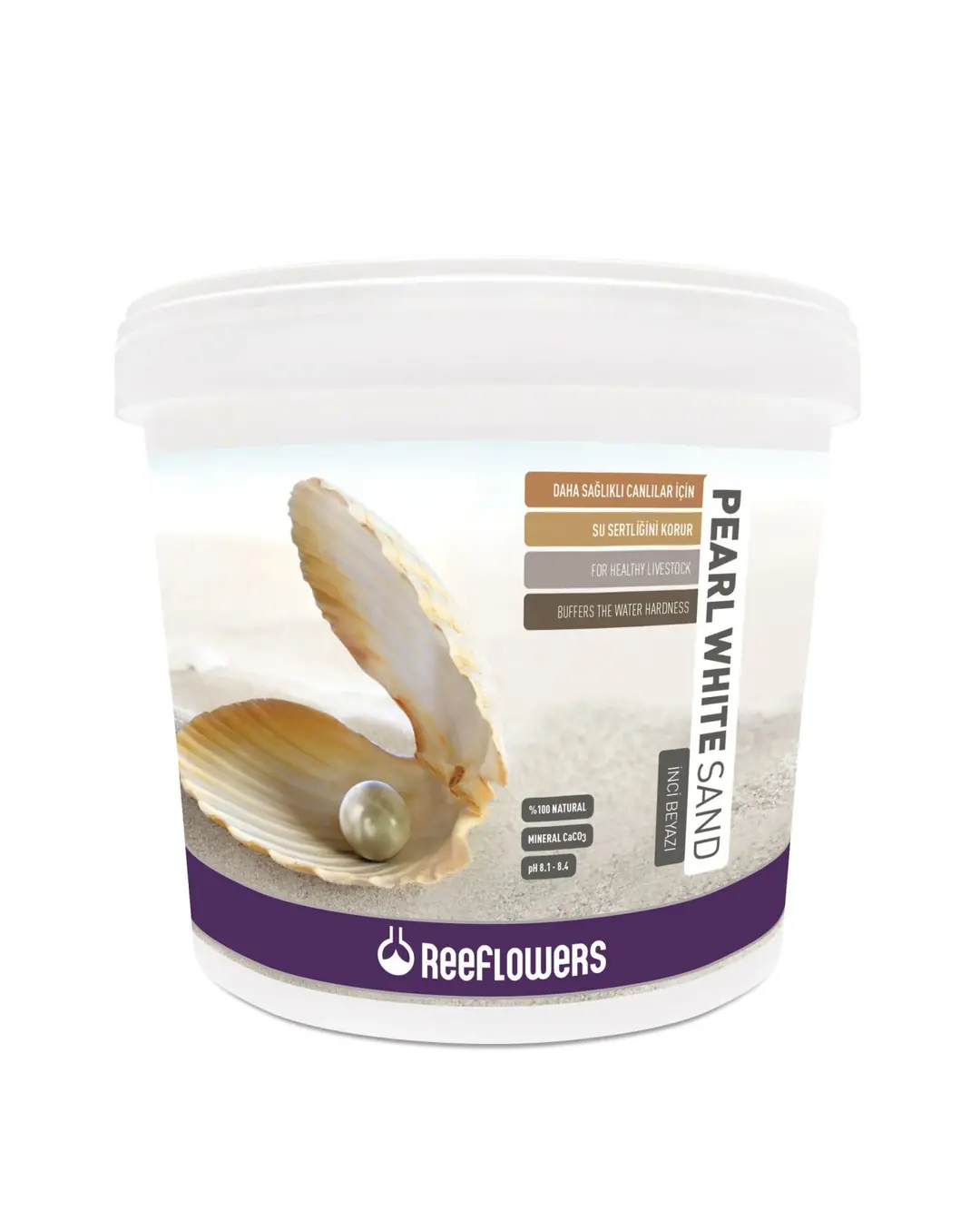 Ürün görseli: ReeFlowers Pearl White Sand Akvaryum Kumu (1-1,5 Mm) 25 Kg