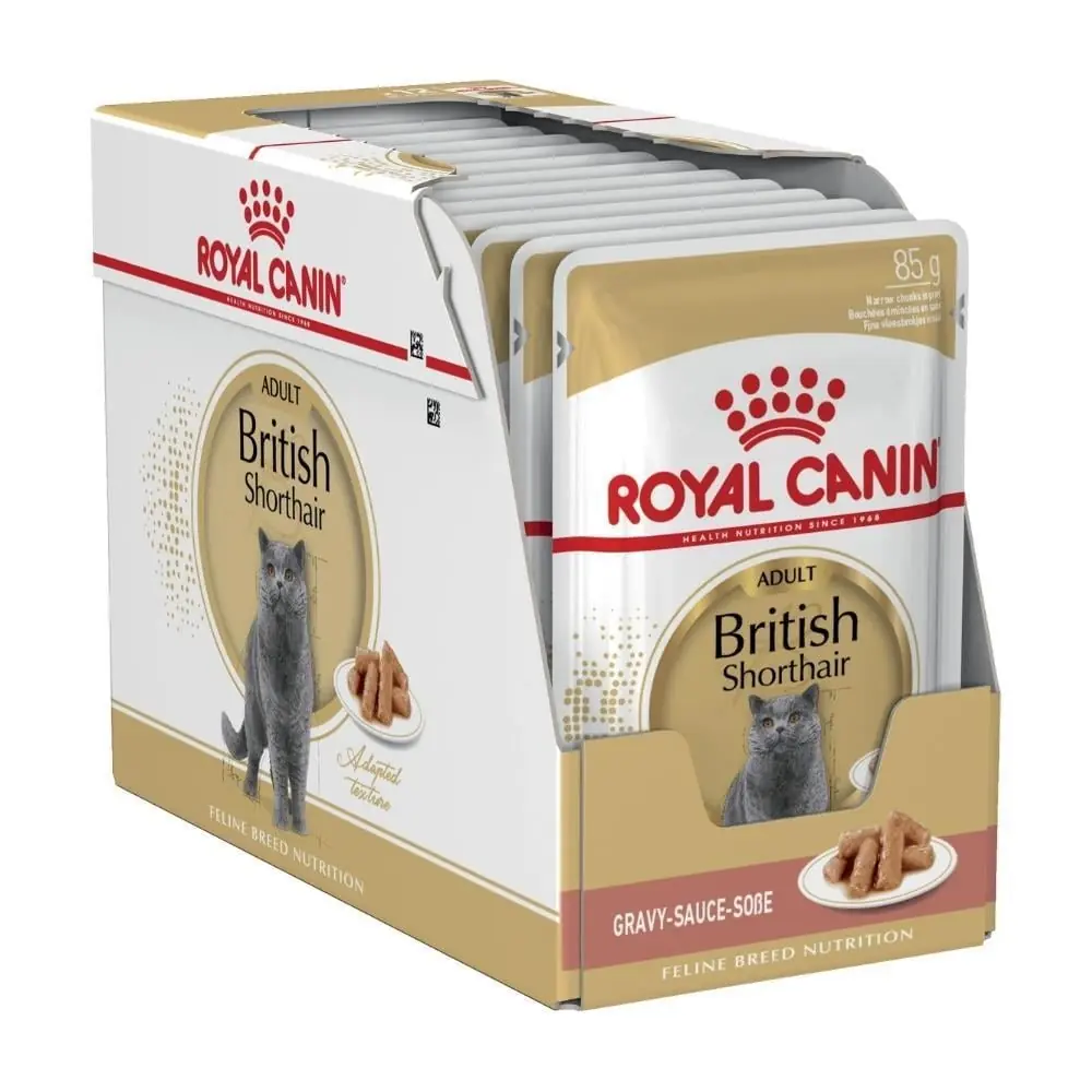 Ürün görseli: Royal Canin Pouch British Yetişkin Kedi Konservesi 85gr 12'li