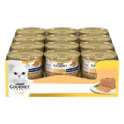 Gourmet Kıyılmış Hindili 85 gr 24'lü Yetişkin Konserve Kedi Maması