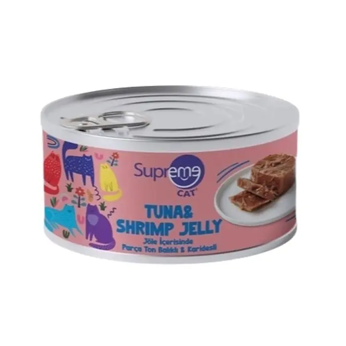 Ürün görseli: Supreme Parça Ton Balıklı / Karides Jöle İçerisinde 85 Gr 24'lü